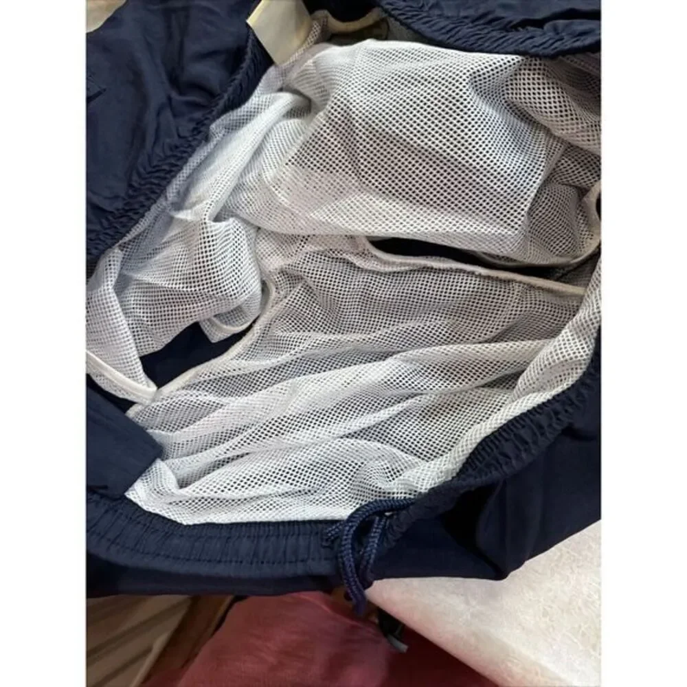 Morro Bay‎ Swim Trunks Mens XXL Navy Blue Mesh Lined Nylon Board Shorts